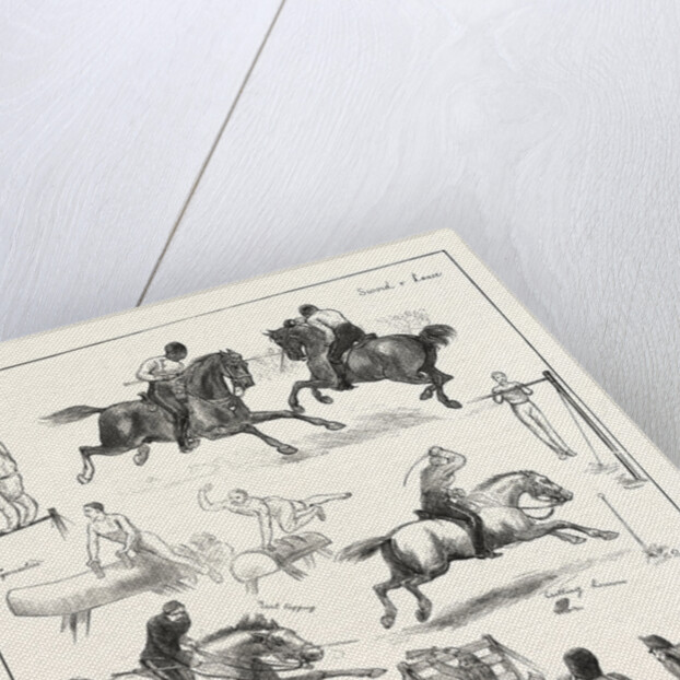 Pen-and-Ink Sketches at the Grand Military Athletic Meeting at Lillie Bridge by Anonymous