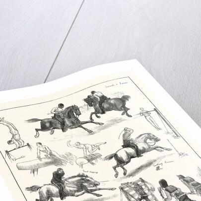 Pen-and-Ink Sketches at the Grand Military Athletic Meeting at Lillie Bridge by Anonymous