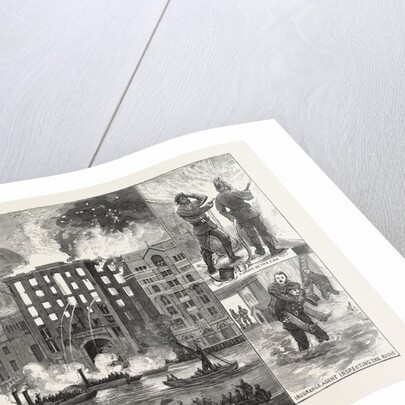 Detruction of Brooks's Wharf, Upper Thames Street, by Fire, London by Anonymous