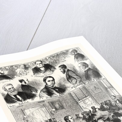 The Bravo Mystery: Scene in the Coroner's Court, at the Redford Hotel, Balham. Mr. George Lewis Cross-Examining Sir William Gull by Anonymous