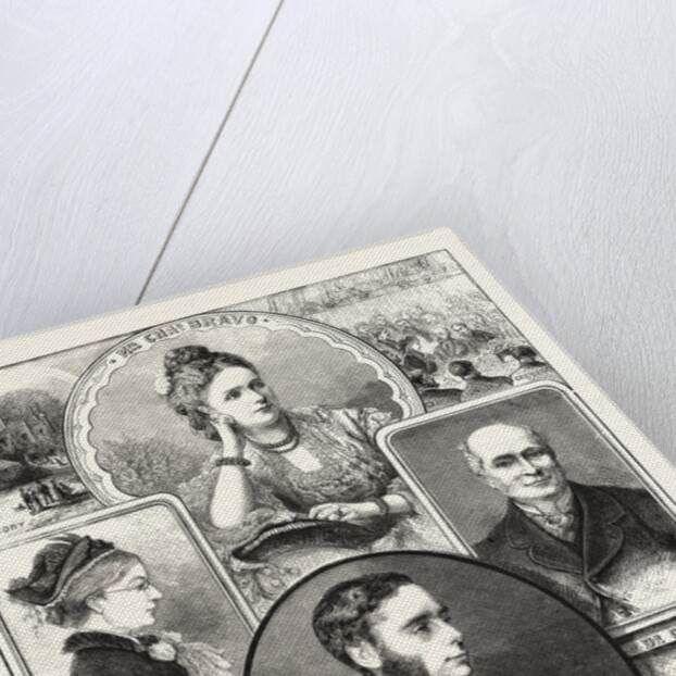 The Balham Mystery, Portraits of the Late Mr. Bravo, Mrs. C. Bravo, Mrs. Cox, and Dr. Gully by Anonymous