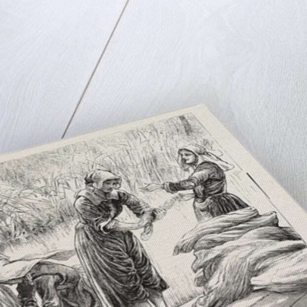 Sketches in Brittany, France, Women of Vannes Washing by Anonymous