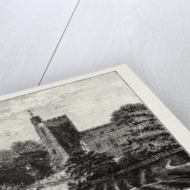 The North of London, Hornsey Church, from Church Path Fields by Anonymous