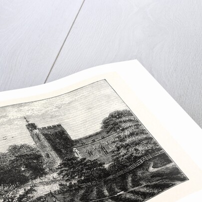 The North of London, Hornsey Church, from Church Path Fields by Anonymous