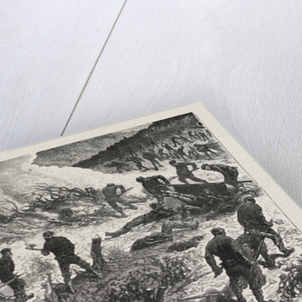 The War: Servian Soldiers Burning the Bodies of Turks Killed in the Fight of August 23, and Unrecovered on the 27th, in the Wood of Buimir, Near Alexina by Anonymous
