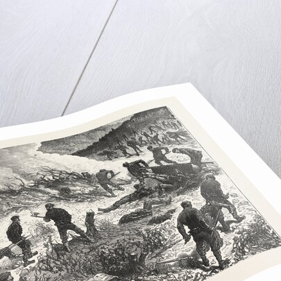 The War: Servian Soldiers Burning the Bodies of Turks Killed in the Fight of August 23, and Unrecovered on the 27th, in the Wood of Buimir, Near Alexina by Anonymous