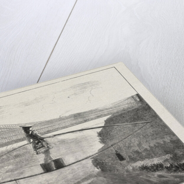 Mdlle. Spelterini Crossing the Niagara River on a Tight Rope by Anonymous