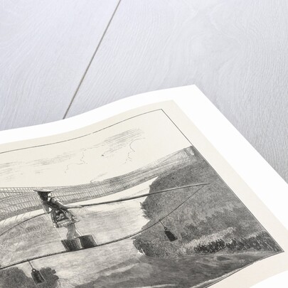 Mdlle. Spelterini Crossing the Niagara River on a Tight Rope by Anonymous