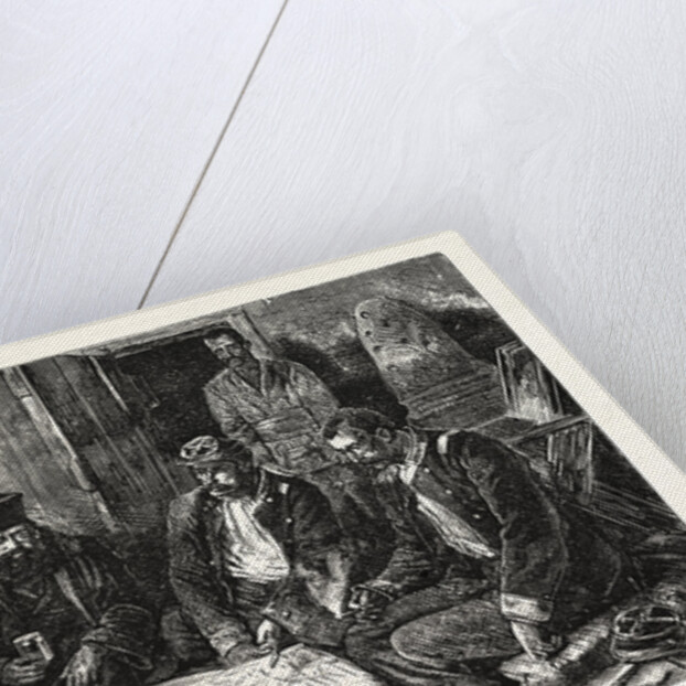 The War, Servian Staff Officers and Monks Holding a Council of War in the Monastery of St. Arandjel by Anonymous