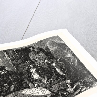 The War, Servian Staff Officers and Monks Holding a Council of War in the Monastery of St. Arandjel by Anonymous