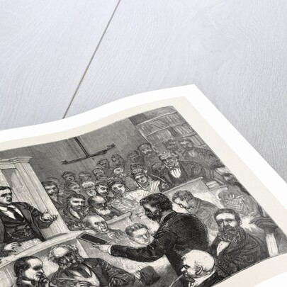The Dr. Slade Prosecution, Sketch in Court During the Second Hearing, Re-Examination of Professor Lankester by Anonymous