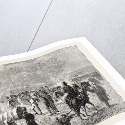 General Crook's Camp at Whitewood Creek: Bringing in a Wounded Soldier on a Travau, the Sioux War, United States by Anonymous