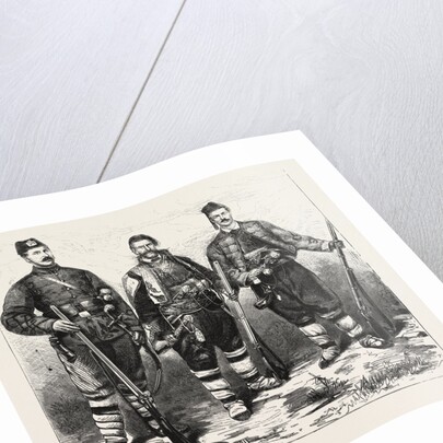 The War, Two Members of the Young Bulgarian on the Right by Anonymous