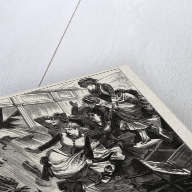 Exciting Scene at the New York Aquarium, Bursting of One of the Fish Tanks, United States by Anonymous