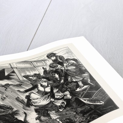 Exciting Scene at the New York Aquarium, Bursting of One of the Fish Tanks, United States by Anonymous