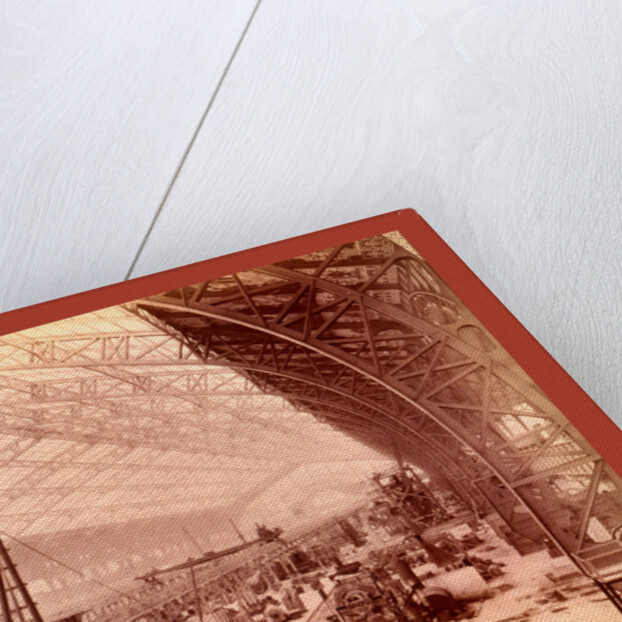 Interior of Gallery of Machines, Showing Machines Being Set Up, Paris Exposition, 1889, France, Napoleon Dufeu by Anonymous