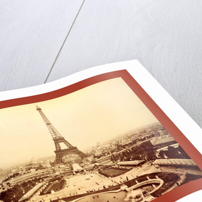 Eiffel Tower and Champ De Mars Seen from Trocadéro Palace, Paris Exposition, 1889 by Anonymous