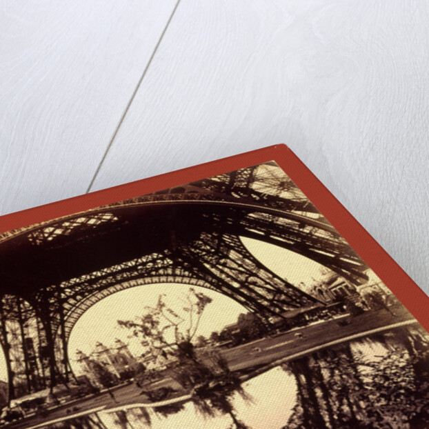 Exhibit Buildings and Grounds Seen Through the Lower Part of the Eiffel Tower, Paris Exposition, 1889, France by Anonymous