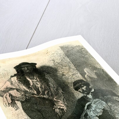 Slovenia Gypsy and Farmer 19th Century by Anonymous