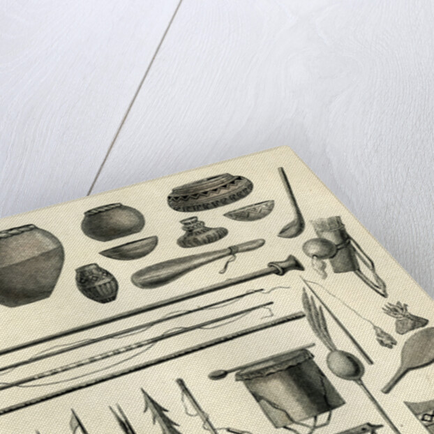 Objects of the Chontaquiros Indians 1869 Peru by Anonymous
