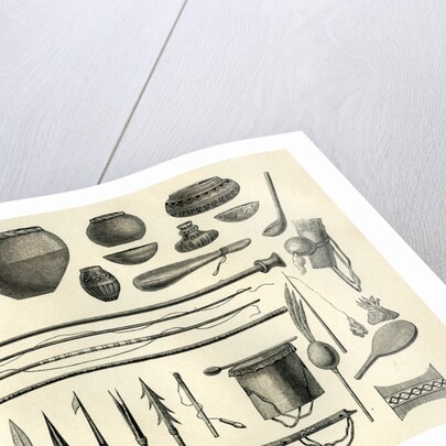 Objects of the Chontaquiros Indians 1869 Peru by Anonymous