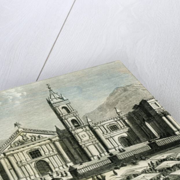 Arequipa Square and Cathedral 1869 Peru by Anonymous