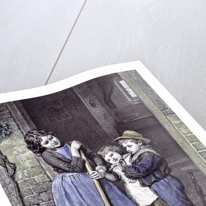 Children and the Saturday's Purchase 1891 by Anonymous