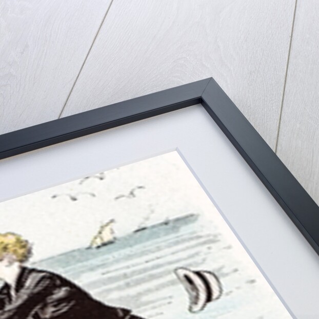 A Maiden in Distress in Hastings Britain 1892 by Anonymous