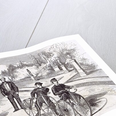 Bicycles in the Garden of the Tuileries Paris 1869 by Anonymous