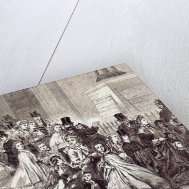 Children Returning from the Christmas Pantomime 1866 by Anonymous