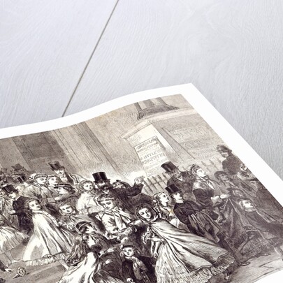 Children Returning from the Christmas Pantomime 1866 by Anonymous