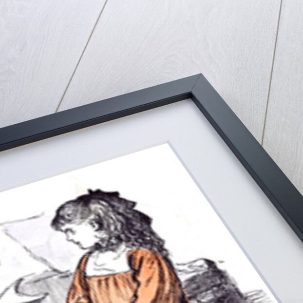 Girl and New Governess Du Maurier 1874 by Anonymous