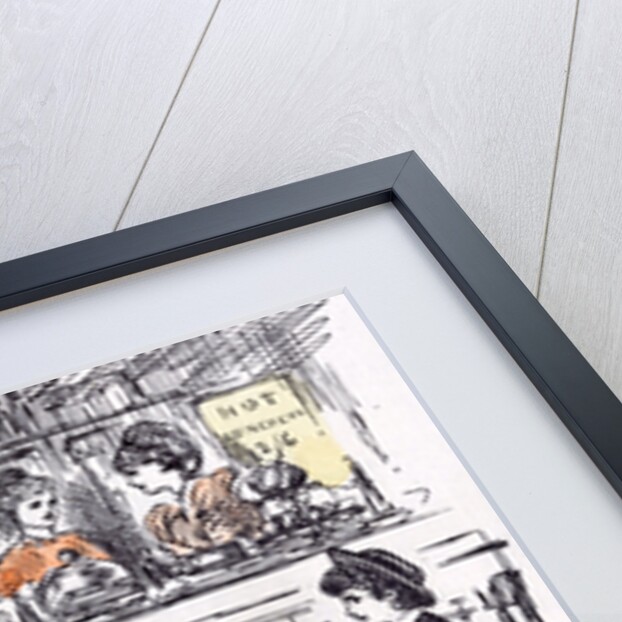 Governess and Boy at the Restaurant 1873 by Anonymous