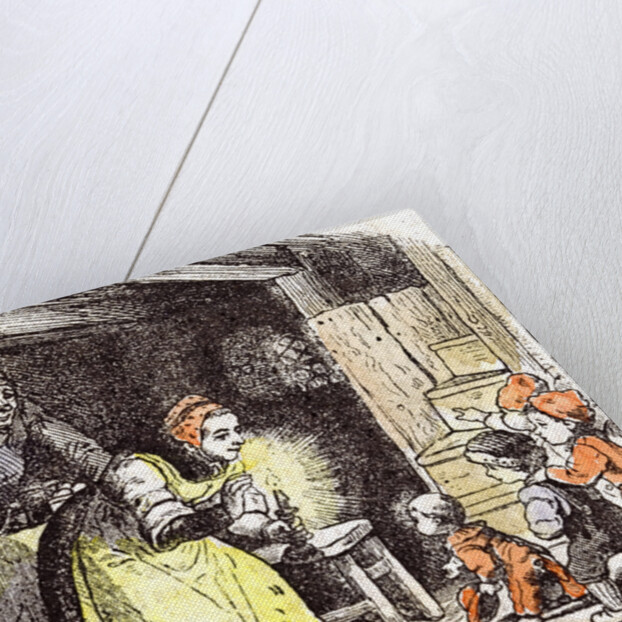 Telling a Fairy Tale Children 1855 by Anonymous