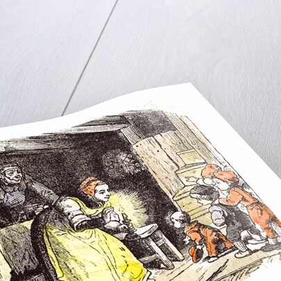 Telling a Fairy Tale Children 1855 by Anonymous