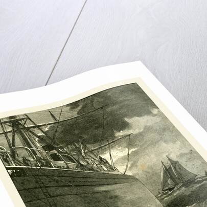 Taking the Pilot on board off New York, 1891 by Anonymous