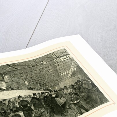New York, 1891, Custom officers examining the baggage. Arrival of a steamer by Anonymous