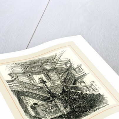 A Staircase of the Steamer Puritan, 1891 by Anonymous