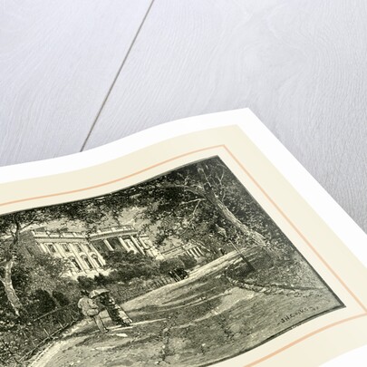 The Rear of the White House, Washington, 19th century by Anonymous