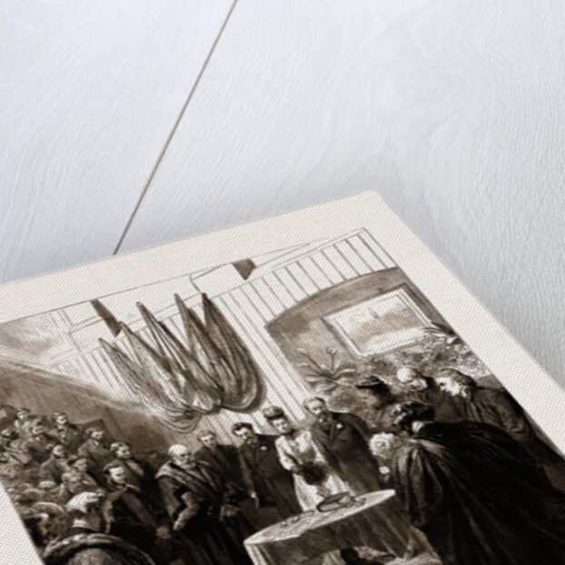 Opening Of The New Merchant Taylors' Schools By The Prince And Princess Of Wales, 1875: The Archbishop Of Canterbury Offering Up A Prayer by Anonymous