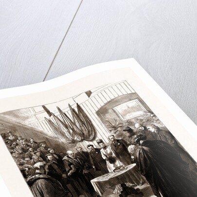 Opening Of The New Merchant Taylors' Schools By The Prince And Princess Of Wales, 1875: The Archbishop Of Canterbury Offering Up A Prayer by Anonymous