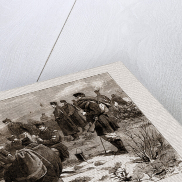 The Civil War In Spain, 1875: Alphonsist Troops At Dinner In The Camp On Mount Esquinza by Anonymous