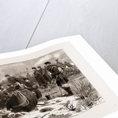 The Civil War In Spain, 1875: Alphonsist Troops At Dinner In The Camp On Mount Esquinza by Anonymous