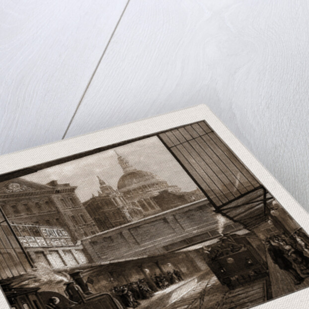 A Peep At St. Paul's And the Times Office From Underground, London by Anonymous