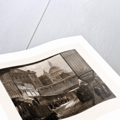 A Peep At St. Paul's And the Times Office From Underground, London by Anonymous