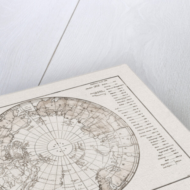 The Arctic Expedition: Chart Of The Polar Regions, 1875 by Anonymous