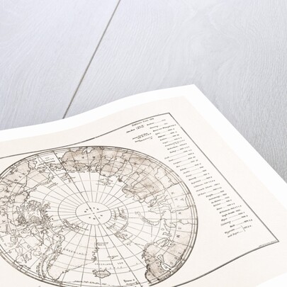 The Arctic Expedition: Chart Of The Polar Regions, 1875 by Anonymous