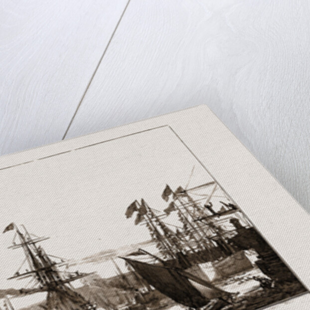 Departure Of The Arctic Expedition: The alert And The discovery Leaving Portsmouth Harbour by Anonymous