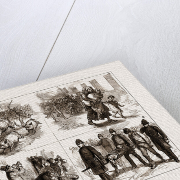 Incidents At The Great Fire In Dublin, Ireland; 1875 by Anonymous