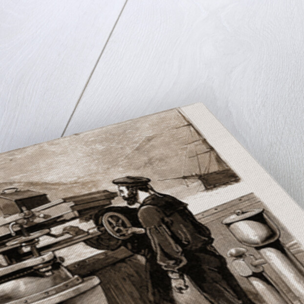 Our Mediterranean Fleet: Practice With The Nordenfeldt Gun On Board H.M.S. Monarch, 1881 by Anonymous